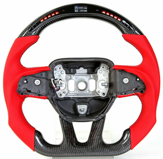 Carbon Fiber Steering Wheel For 15-23 challenger/Charger