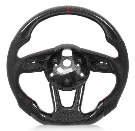 Carbon Fiber Steering Wheel For 13-19 Audi RS3, RS4, RS6, RS7, S3S4, S5